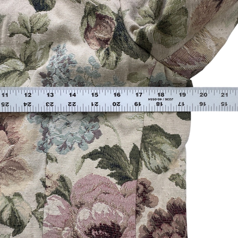 Napa Valley Floral Tapestry Blazer Jacket Women Medium Button Front Vintage 90s - Picture 8 of 15